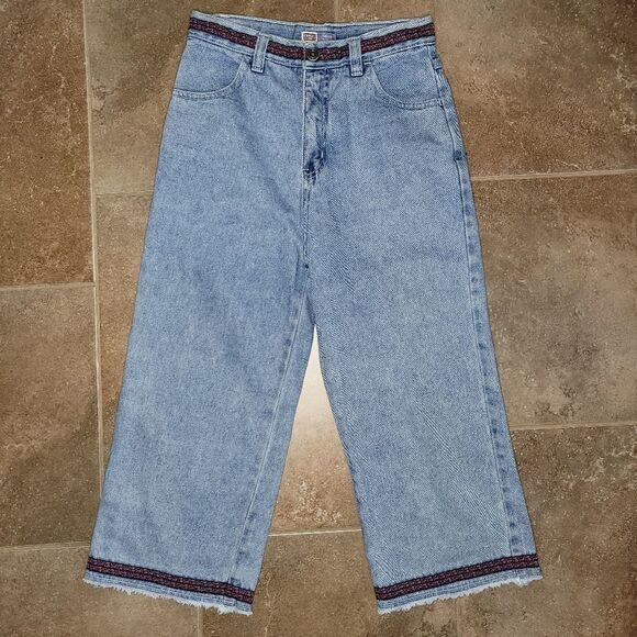 Faded Glory Felicia Floods Denim Capri 100% Cotton - Picture 7 of 9